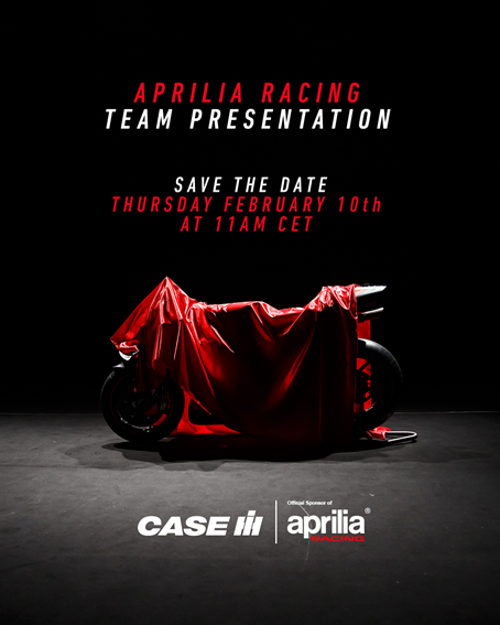 Sponsoring Case IH & MotoGP Aprilia Racing Team
